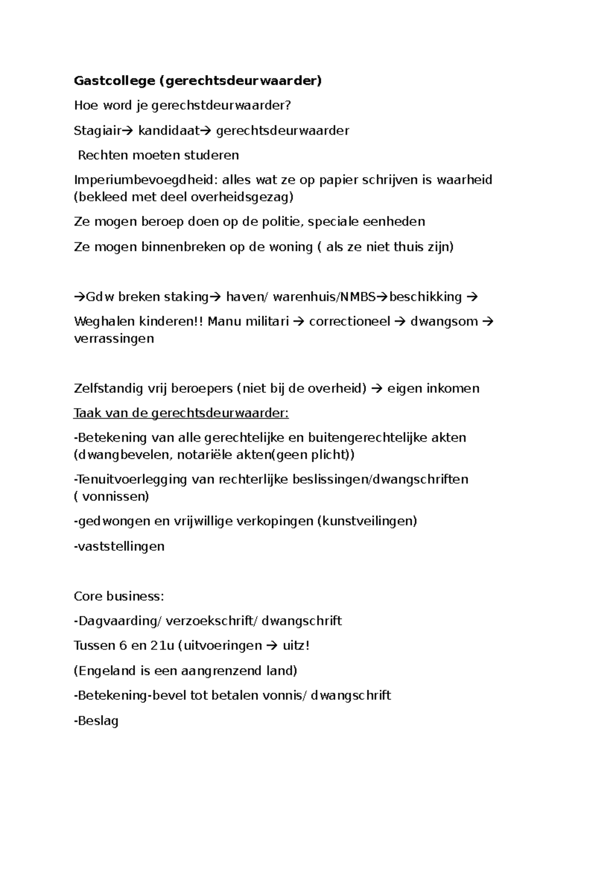 opleiding gerechtsdeurwaarder